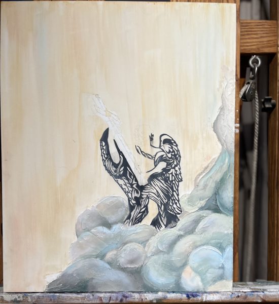 fine art acrylic painting process southern california